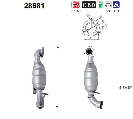 Catalytic Converter - 28681 AS