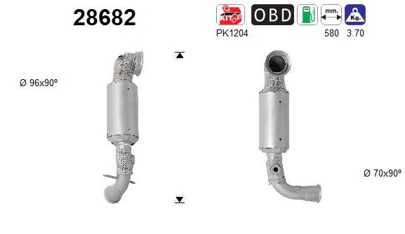 Catalytic Converter - 28682 AS