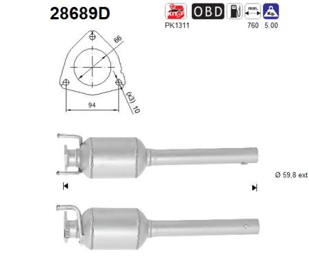 Catalizzatore - 28689D AS