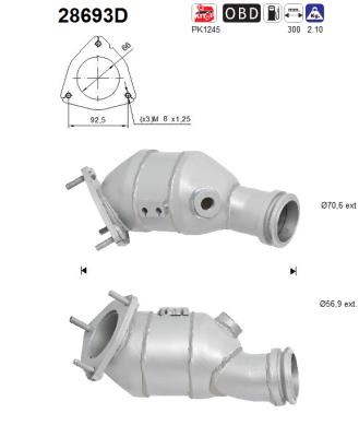 katalizatoriaus keitiklis - 28693D AS