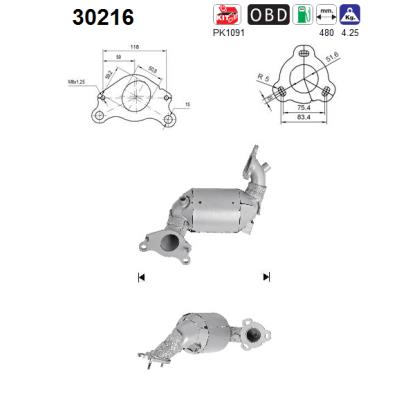 Catalytic Converter - 30216 AS