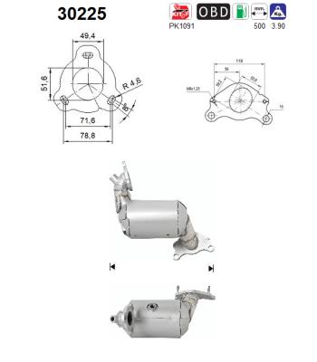 Catalytic Converter - 30225 AS
