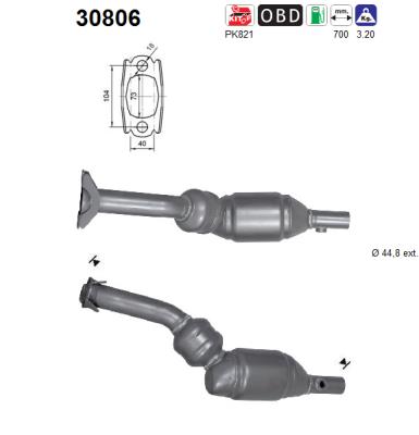 Catalytic Converter - 30806 AS