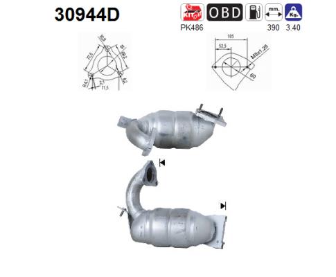 Katalysator - 30944D AS