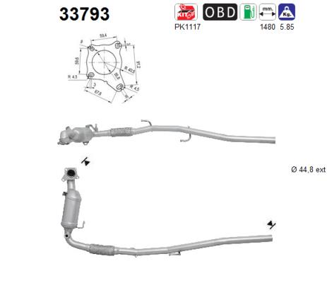 Catalytic Converter - 33793 AS