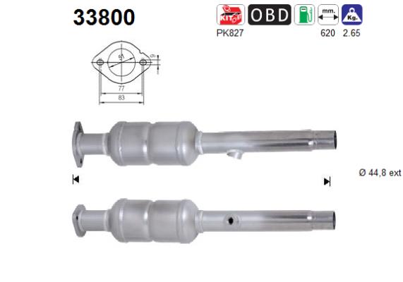 Catalytic Converter - 33800 AS
