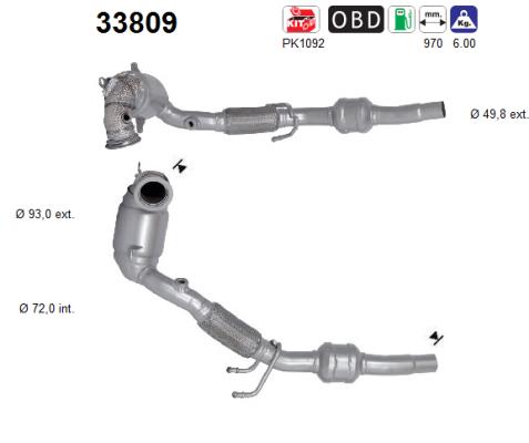 Catalytic Converter - 33809 AS
