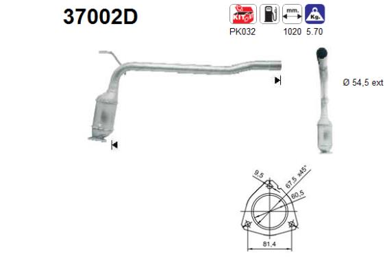 Catalizzatore - 37002D AS