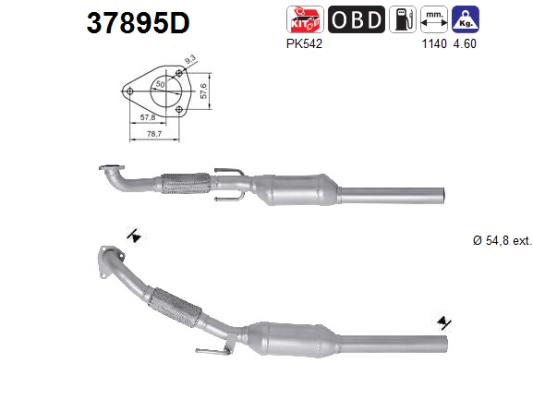Catalytic Converter - 37895D AS