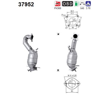 Catalytic Converter - 37952 AS