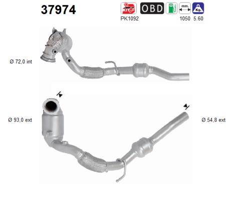 Catalytic Converter - 37974 AS