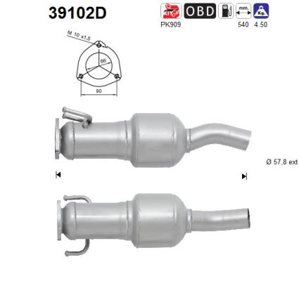 Catalytic Converter - 39102D AS