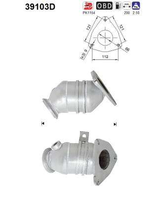Catalytic Converter - 39103D AS