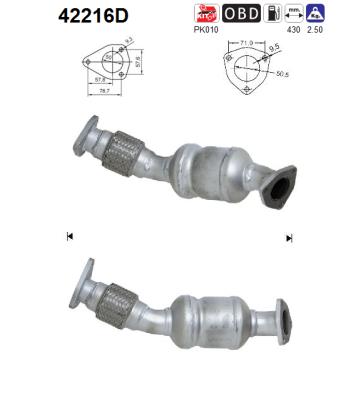 Catalytic Converter - 42216D AS