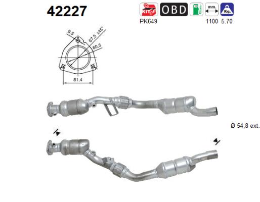 Catalytic Converter - 42227 AS