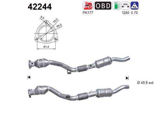 Catalytic Converter - 42244 AS