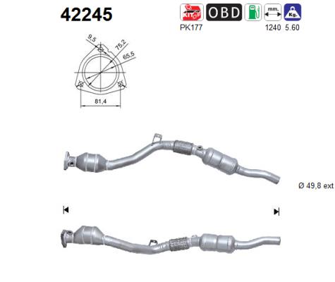 Catalytic Converter - 42245 AS