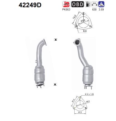 Catalytic Converter - 42249D AS