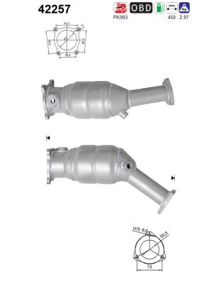 Catalytic Converter - 42257 AS