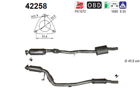 Catalizzatore - 42258 AS