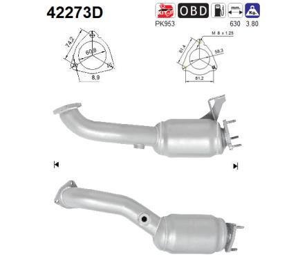 Catalytic Converter - 42273D AS