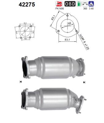 Catalytic Converter - 42275 AS