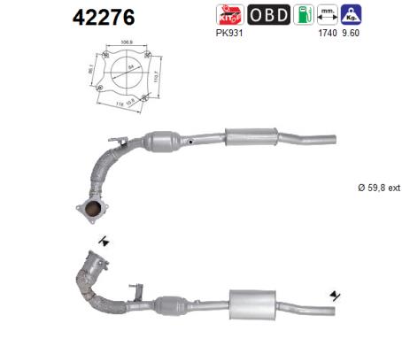 Catalizzatore - 42276 AS