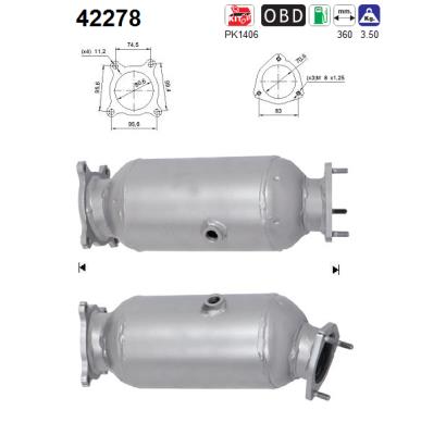 Catalytic Converter - 42278 AS