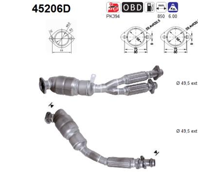 Catalizzatore - 45206D AS