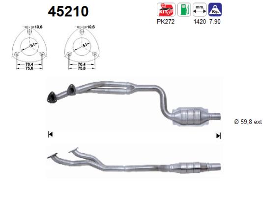 Catalytic Converter - 45210 AS