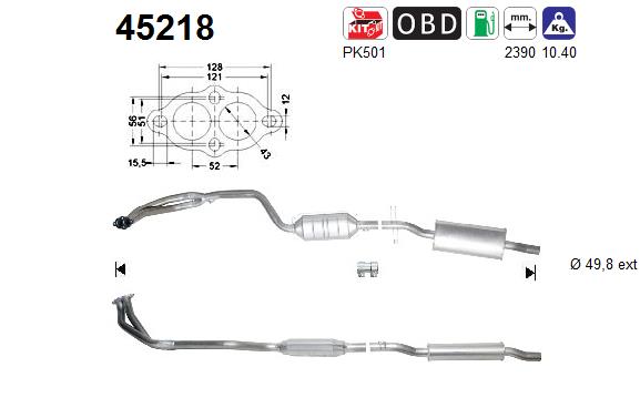 Catalytic Converter - 45218 AS