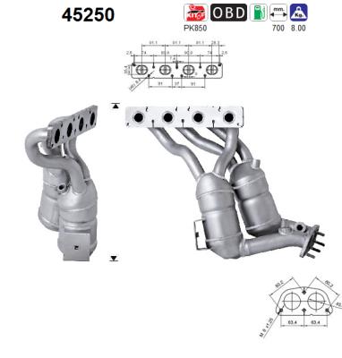 Catalizzatore - 45250 AS