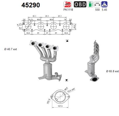 Catalizzatore - 45290 AS