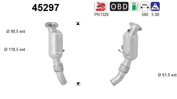 Catalytic Converter - 45297 AS