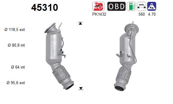 Catalizzatore - 45310 AS