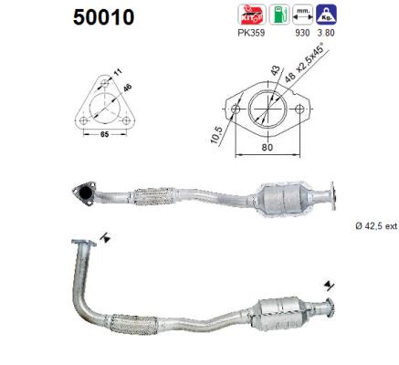 Catalytic Converter - 50010 AS