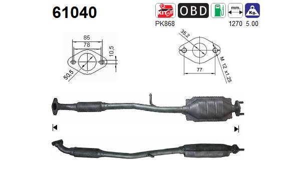 Catalytic Converter - 61040 AS