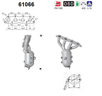 Catalytic Converter - 61066 AS