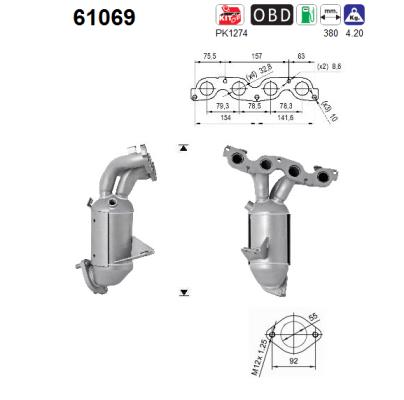 Catalytic Converter - 61069 AS