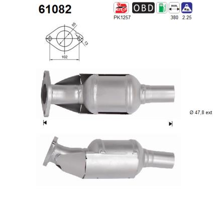 Catalytic Converter - 61082 AS