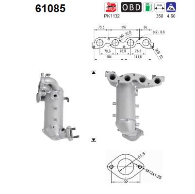 Catalytic Converter - 61085 AS