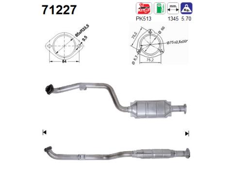Catalytic Converter - 71227 AS