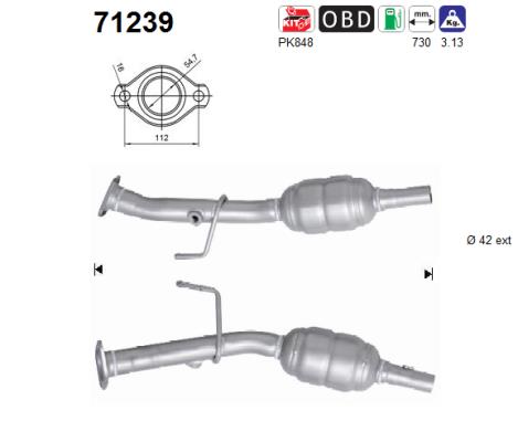 Catalytic Converter - 71239 AS