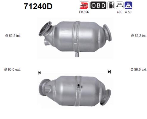 Catalytic Converter - 71240D AS