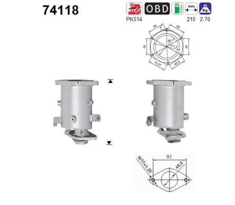 Catalizzatore - 74118 AS