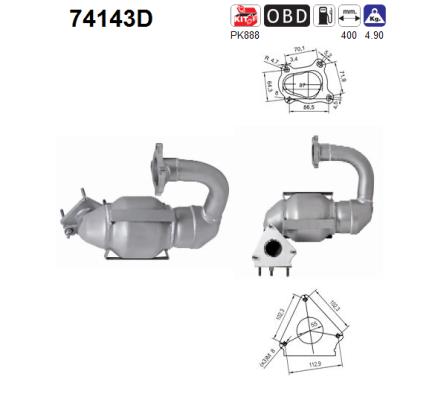 Catalizzatore - 74143D AS