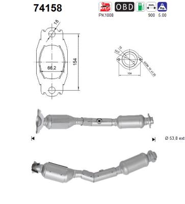 Catalytic Converter - 74158 AS