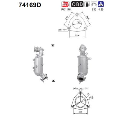 Catalizzatore - 74169D AS