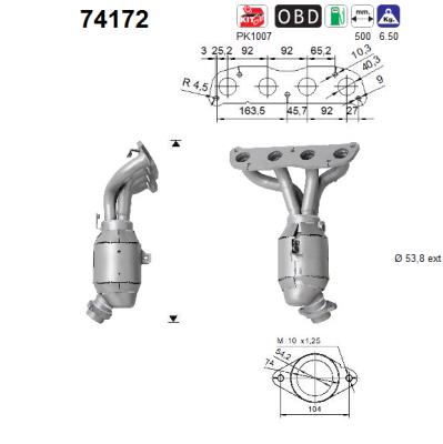 Catalytic Converter - 74172 AS