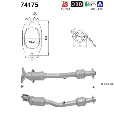 Catalytic Converter - 74175 AS